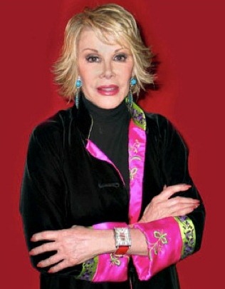 Joan Rivers, Wearing Her Gevril 'Glamour' Timepiece